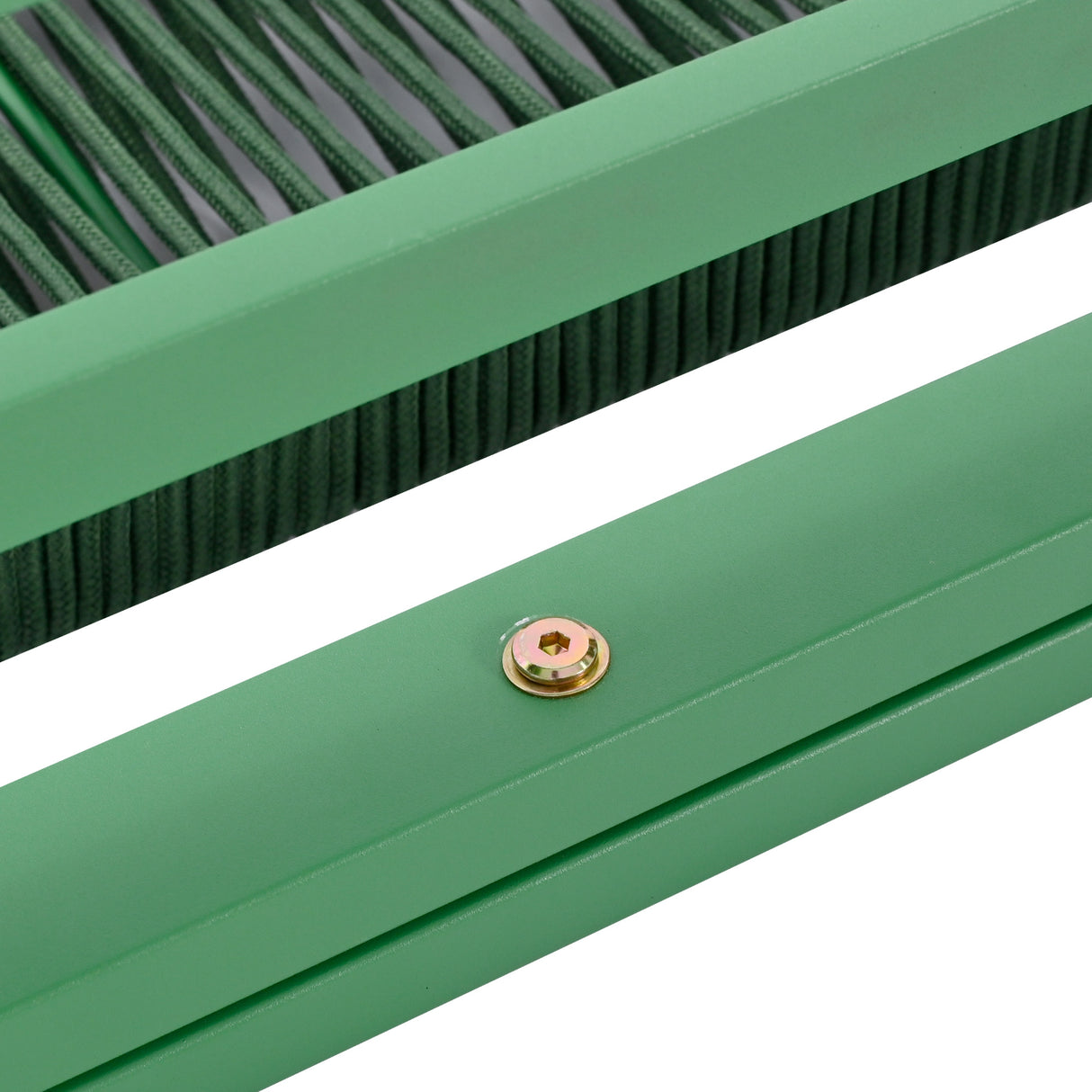 Outdoor Furniture with Tempered Glass Table, Set Deep Seating with Thick Cushion (Fluorescent Yellow & Green)