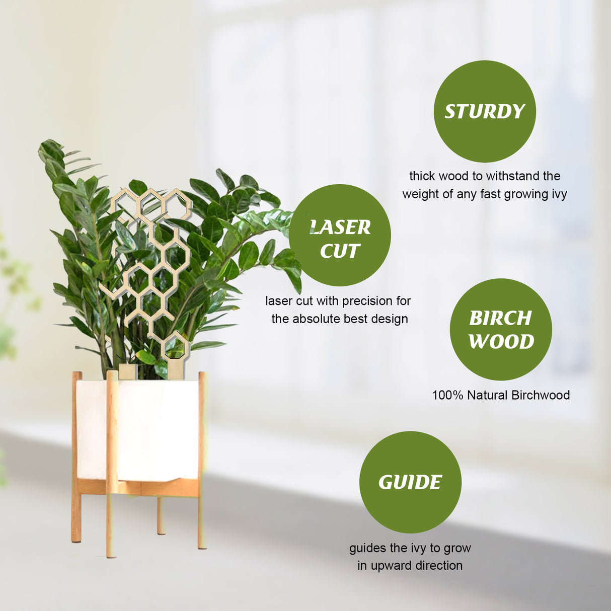 Garden Plant Trellis Home Wooden Pot Climbing Pergola Balcony Decoration Support Flower Arrangement Supports - V.I.P Digital Presence