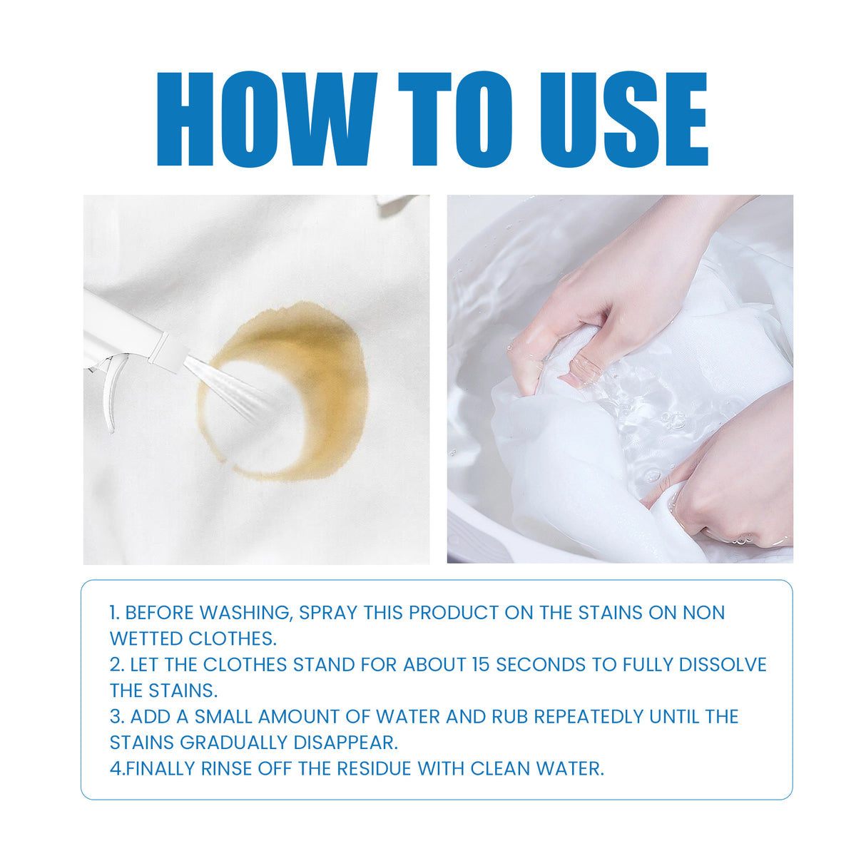 Clothes Cleaner, Clothing Cleaning Decontamination Remove Stubborn Stains Oil Stains Yellow Cleaning Dry Cleaning Agent - V.I.P Digital Presence