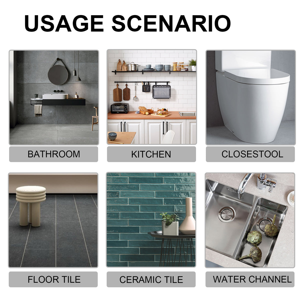 Plastic Cement Sealant, Wall And Floor Tile Crack Repair Glue Seam Tile Adhesive - V.I.P Digital Presence