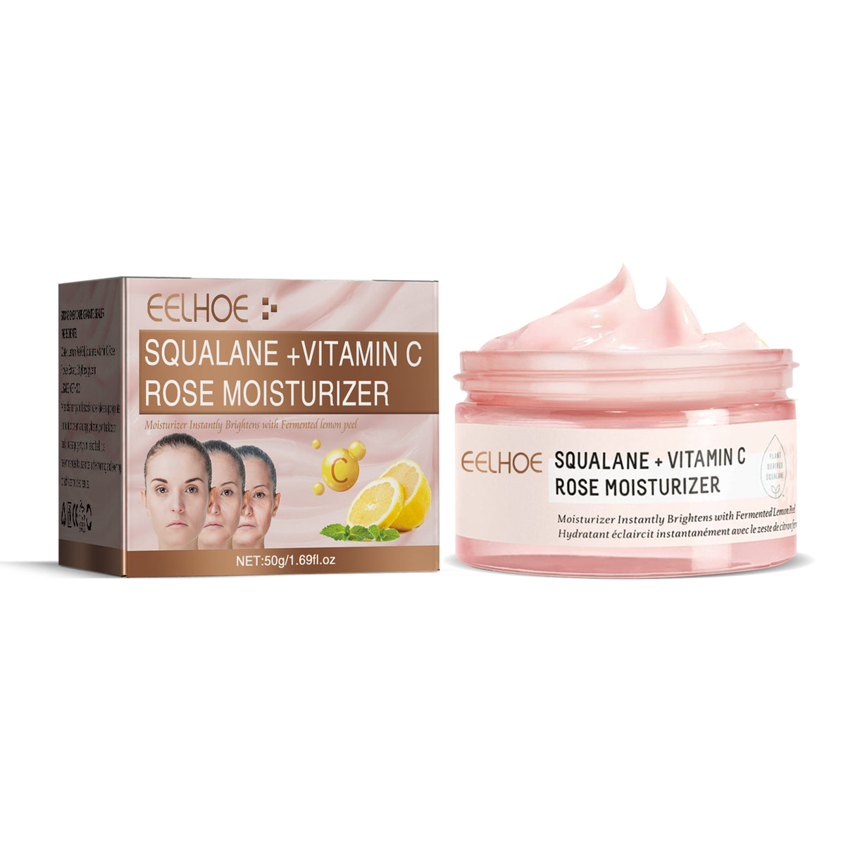 Squalane Vc Rose Moisturizing Cream, Anti Dull Moisturizing Firming Brightening Face Cream - V.I.P Digital Presence
