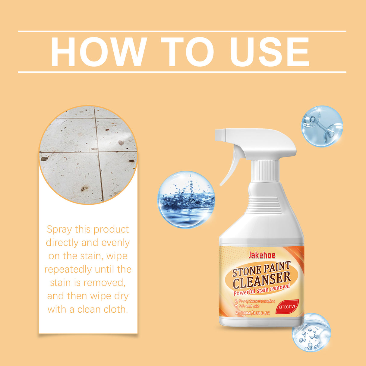 Real Stone Paint Cleaner Home Living Room Bedroom Cleaning Stains Polishing Maintenance Renovation Cleaner - V.I.P Digital Presence