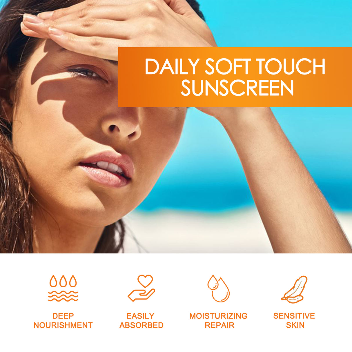 Daily Soft Touch Sunscreen, Gentle Facial Body Skin Non-Sticky Non-Fake White Protection Moisturizing Anti-Uv Cream - V.I.P Digital Presence