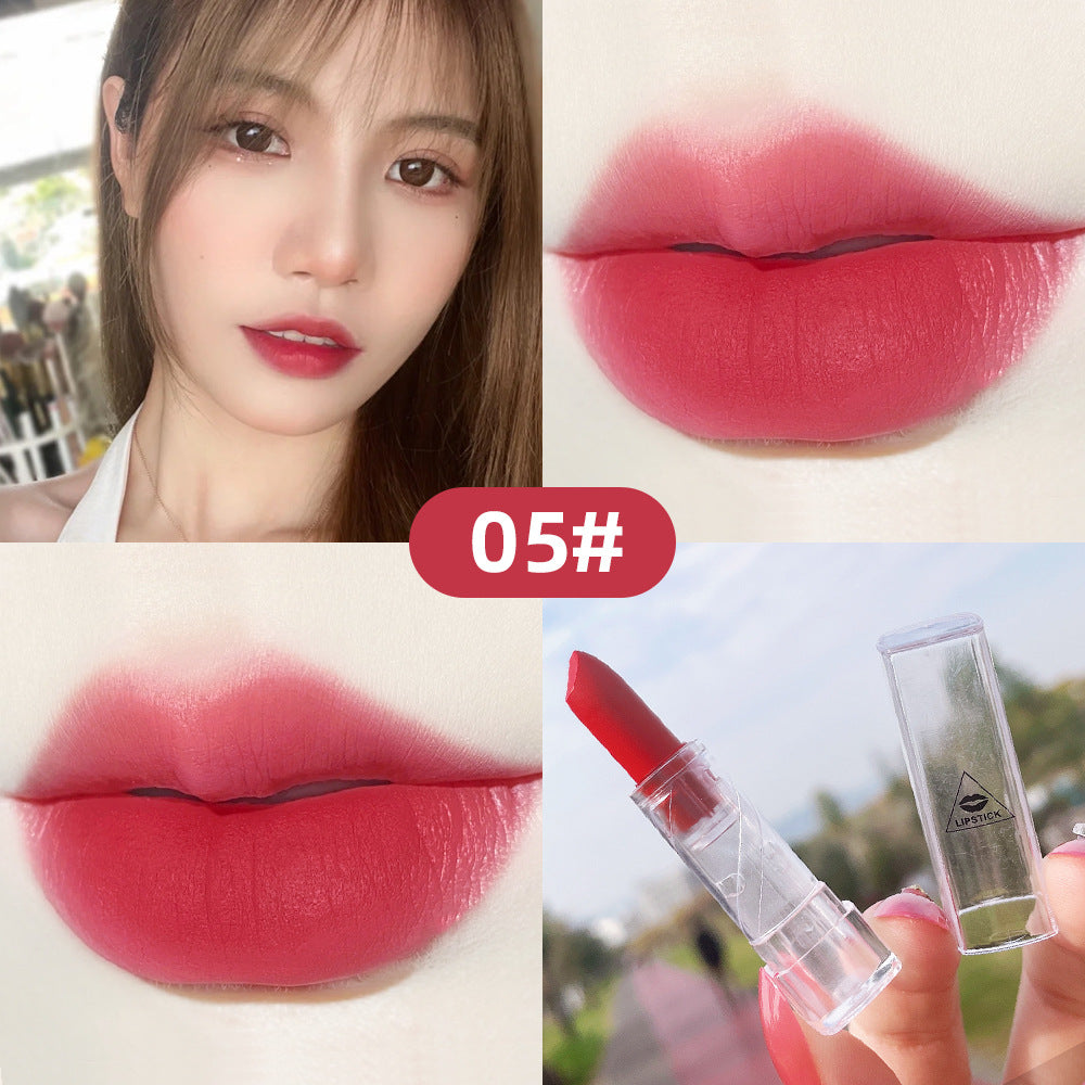 Transparent Shell Lipstick Matte Peach Pink Student Model Plain White Lipstick Sample Lipstick - V.I.P Digital Presence