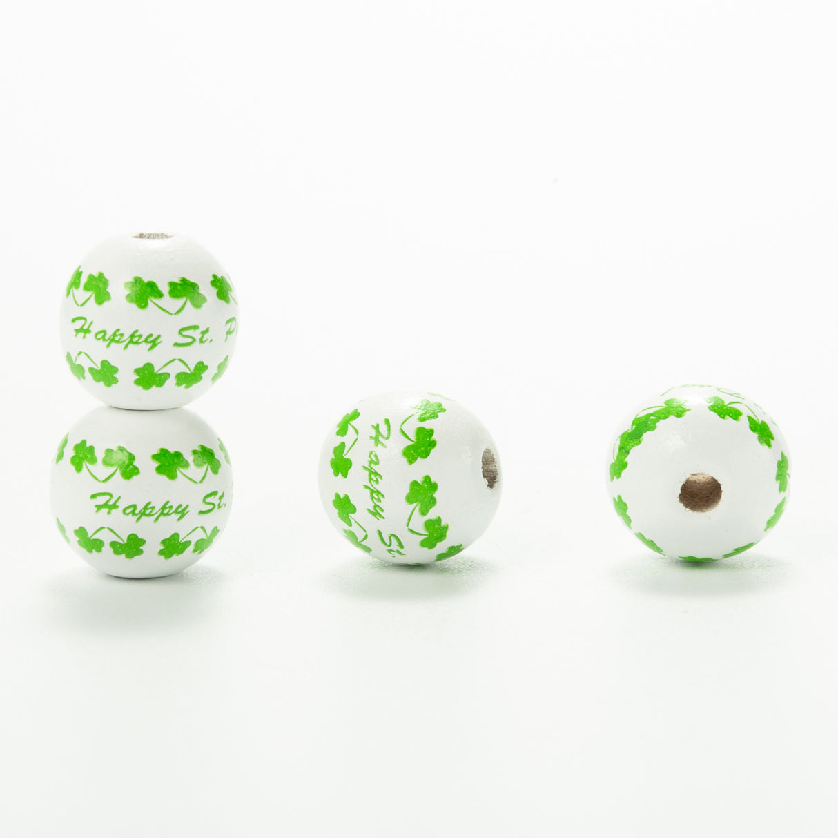 10pcs Irish Festival St. Patrick's Day Colorful Wooden Beads DIY Accessories - V.I.P Digital Presence