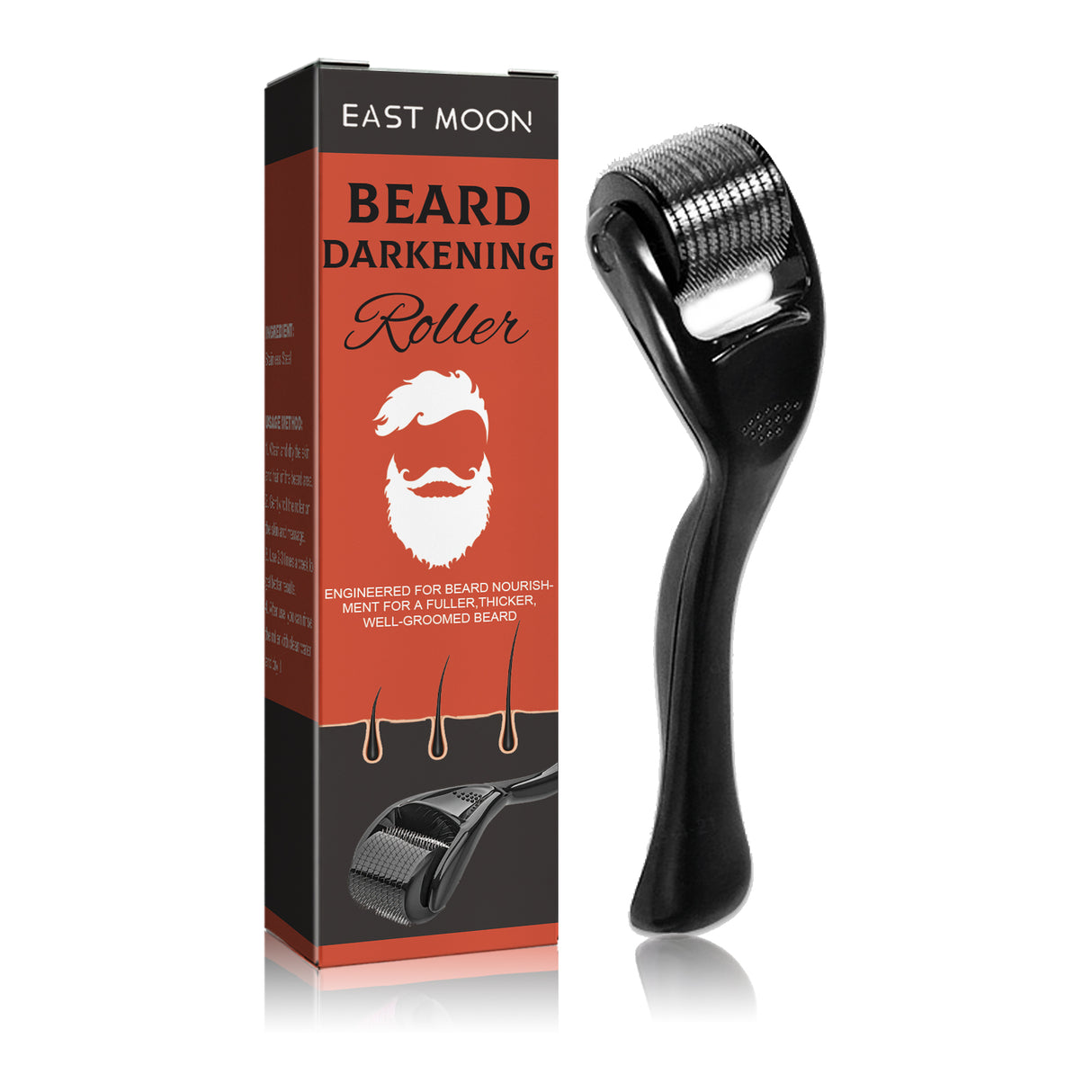 Beard Bushy Roller, Strong Root Moistens Soft Light For Men Nourishing Bushy Growing Beard Comb - V.I.P Digital Presence