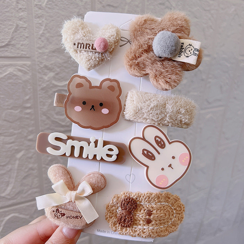 Autumn And Winter New Hair Accessories Hair Clip Girls Headdress Cute Plush Hair Side Clip - V.I.P Digital Presence