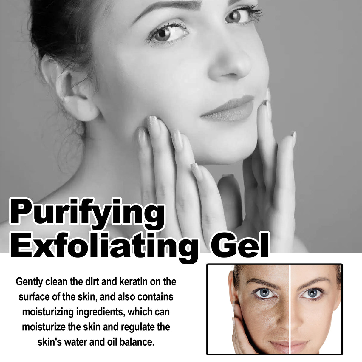 Purifying Exfoliating Gel, Chun White Tender Skin Clean Bright Skin Cutin Tighten Pores - V.I.P Digital Presence