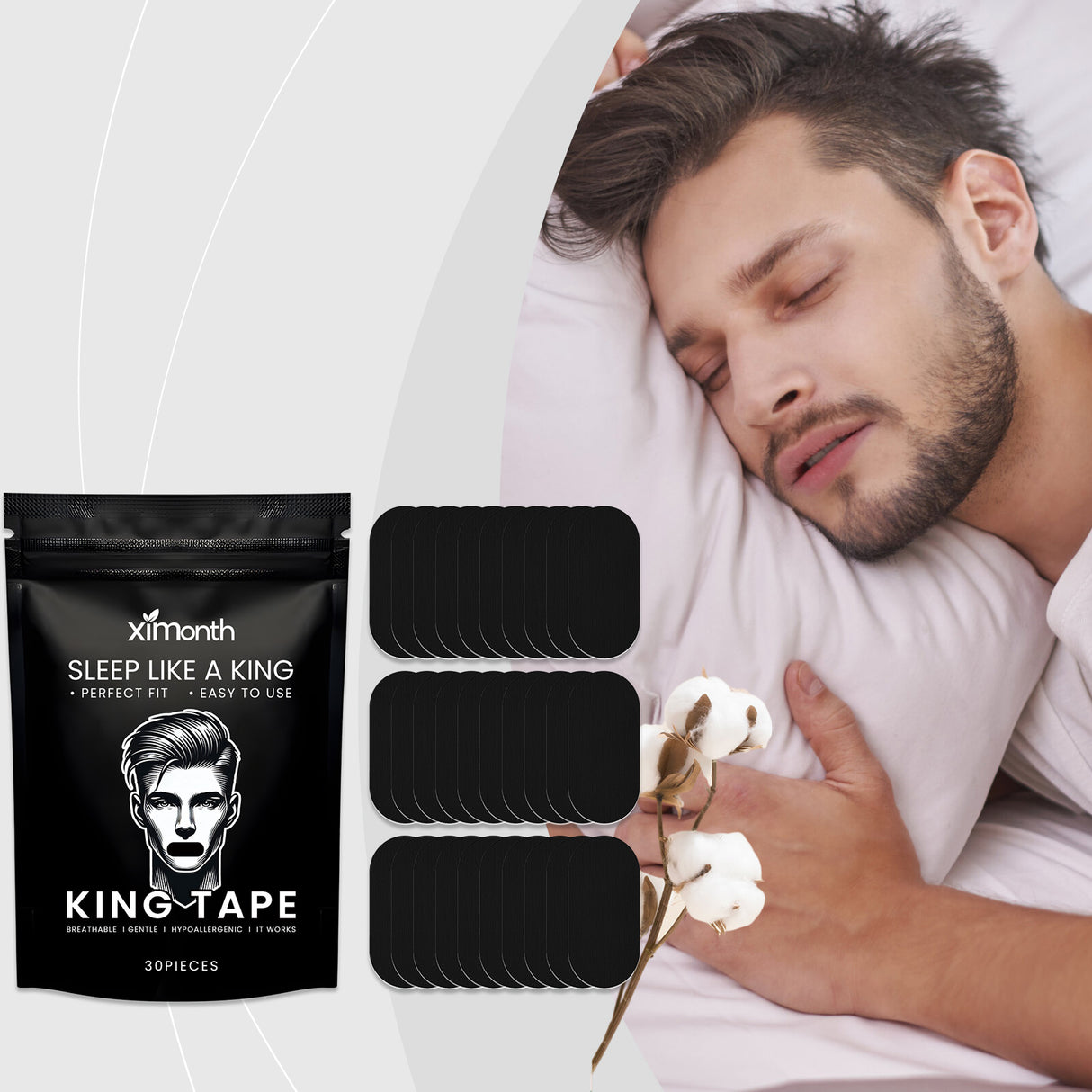 Anti-Snoring Tape Stop Snoring Sleep Tape Pamper Sleep Comfort Breathable Mouth Tape - V.I.P Digital Presence