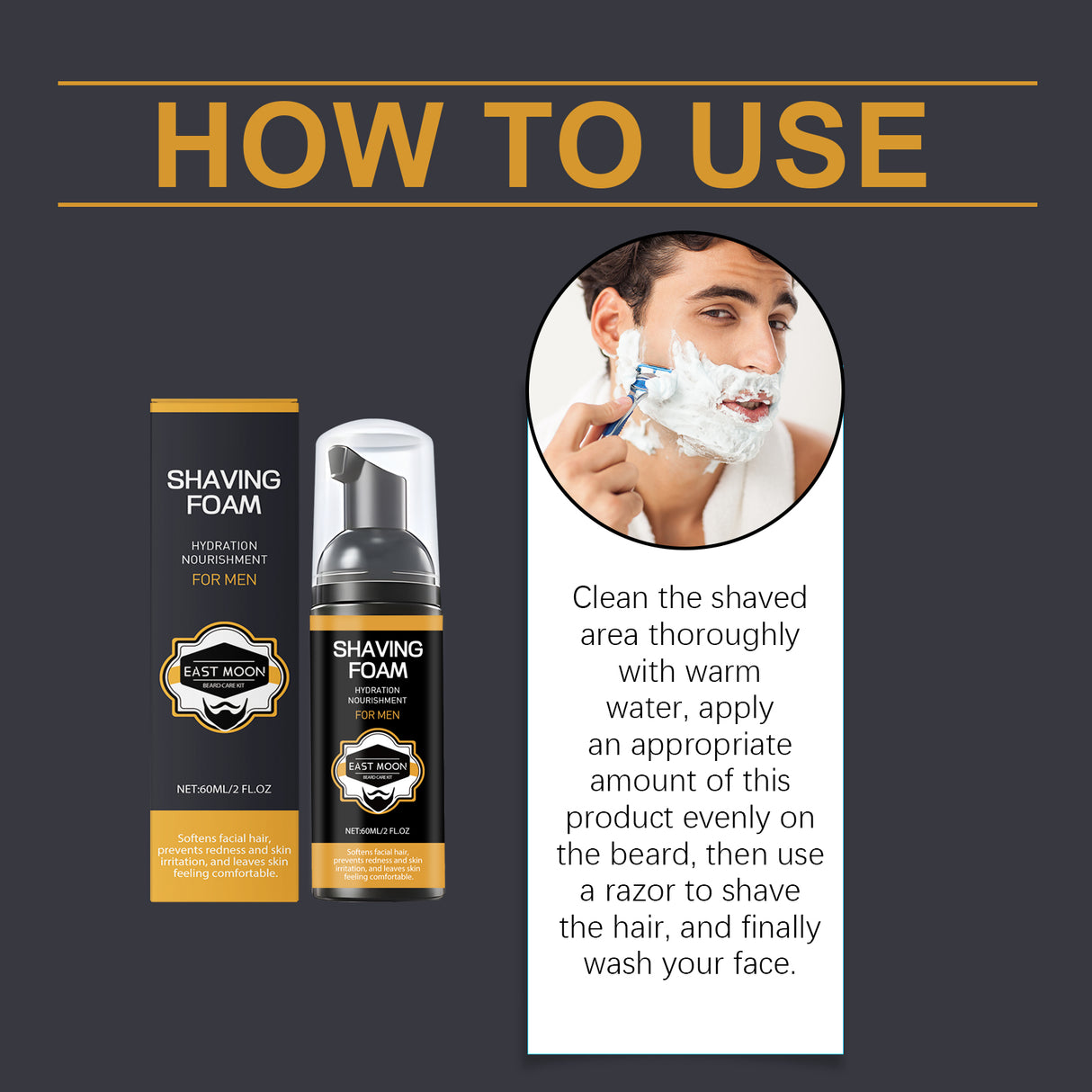 Men's Beard Care Series Gentle Clean Care Facial Hair Moisturizing And Moisturizing Care - V.I.P Digital Presence