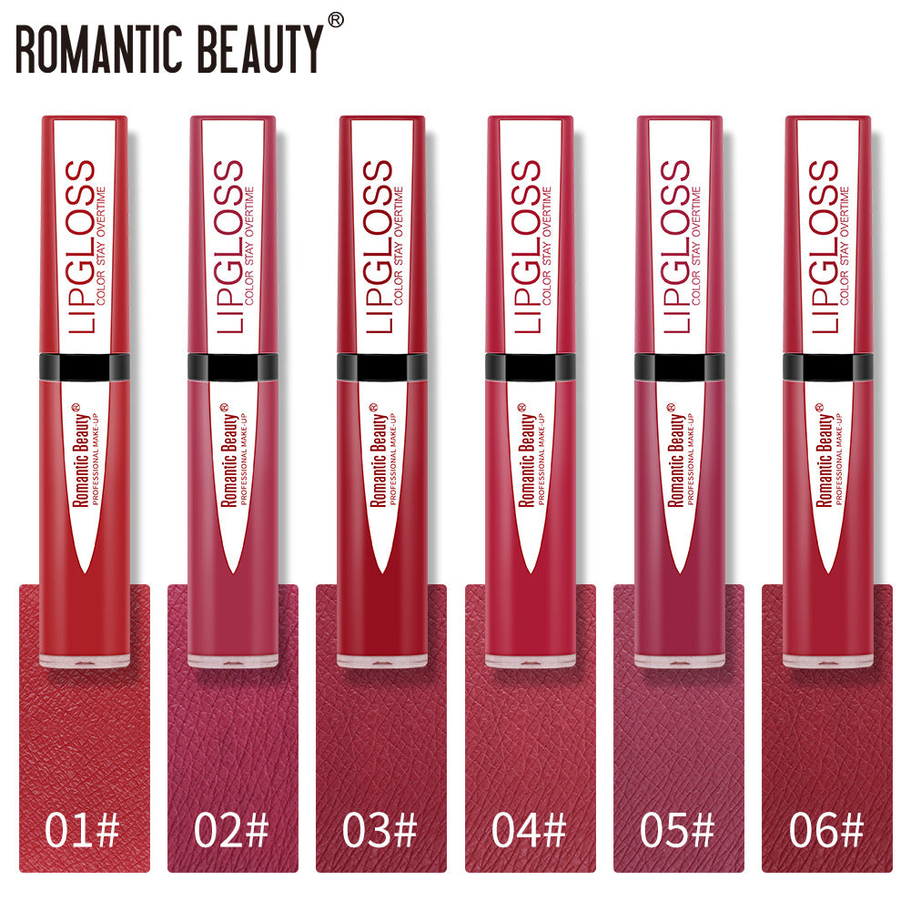 Romantic Beauty Waterproof Non-Stick Lip Glaze Portable Matte Texture Lip Gloss - V.I.P Digital Presence