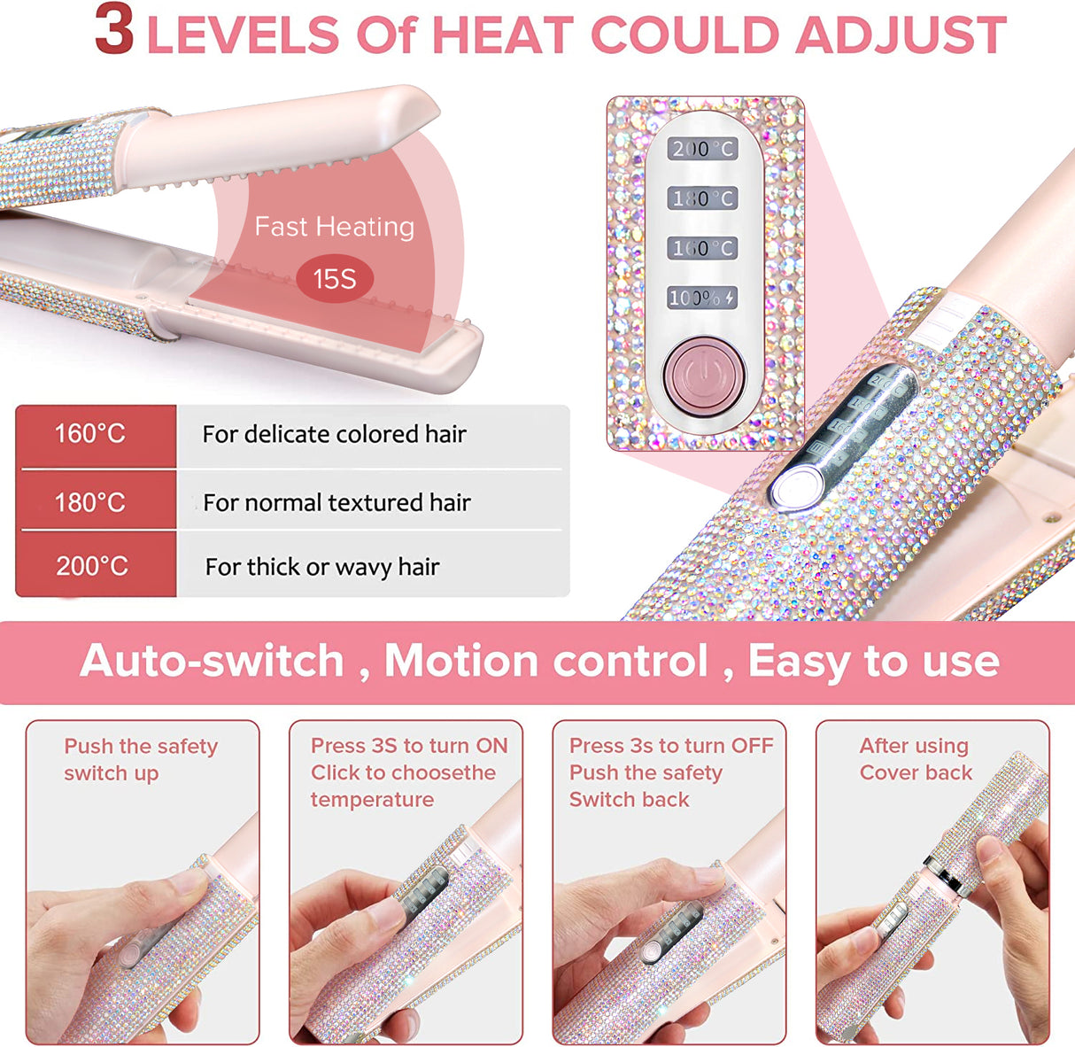 Electric USB Hair Straightening Brush Straightener Brush Multifunctional Comb Straightening Styler Hair Curler - V.I.P Digital Presence