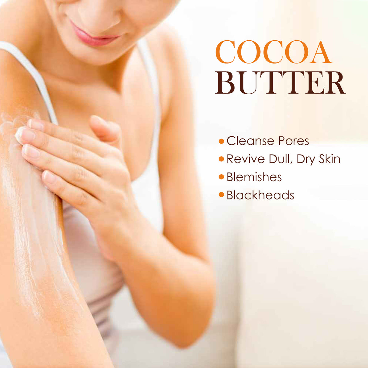 Cacao Body Lotion, Lightening Acne Mark Dark Hydrating Whitening Body Lotion