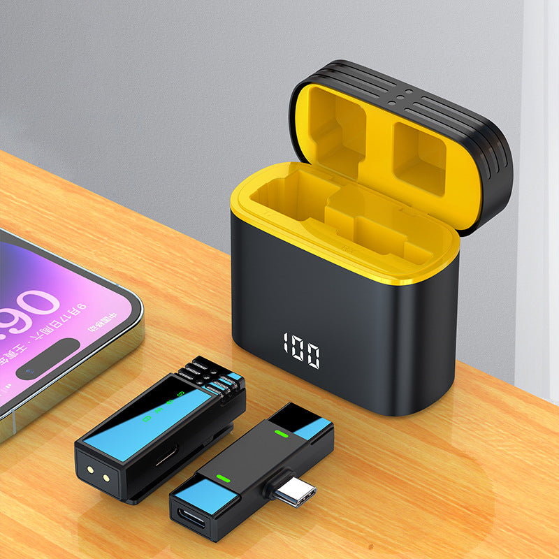 J68 One to One Wireless Collar Microphone Live Video Clear Reception Wireless Mini Microphone - V.I.P Digital Presence