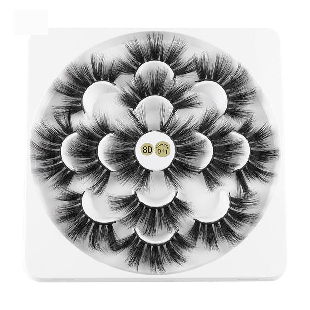 7 Pairs 3D Mink Hair False Eyelashes 25mm Lashes Thick Long Wispy Fluffy Handmade False Eyelashes - V.I.P Digital Presence