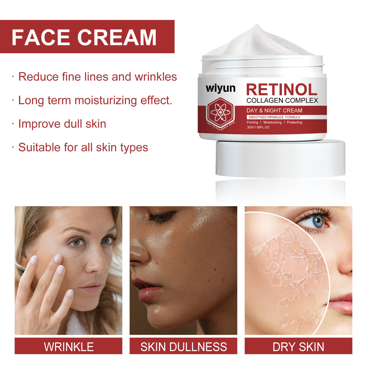 Retinol Whitening Fine Line Cream Moisturizing, Whitening, Firming, Moisturizing And Deep Hydrating Cream - V.I.P Digital Presence