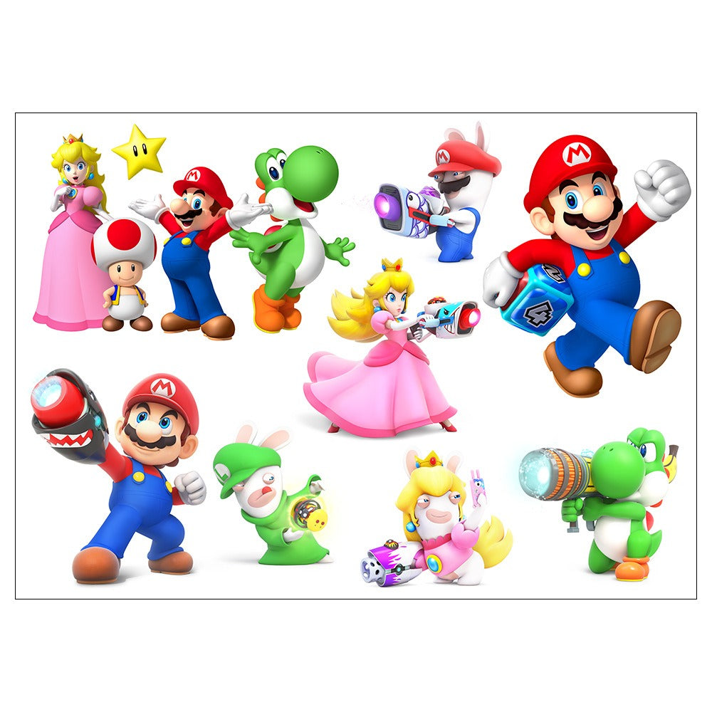 Mario stickers Super Mario stickers Children's room cartoon self-adhesive waterproof stickers wall stickers - V.I.P Digital Presence