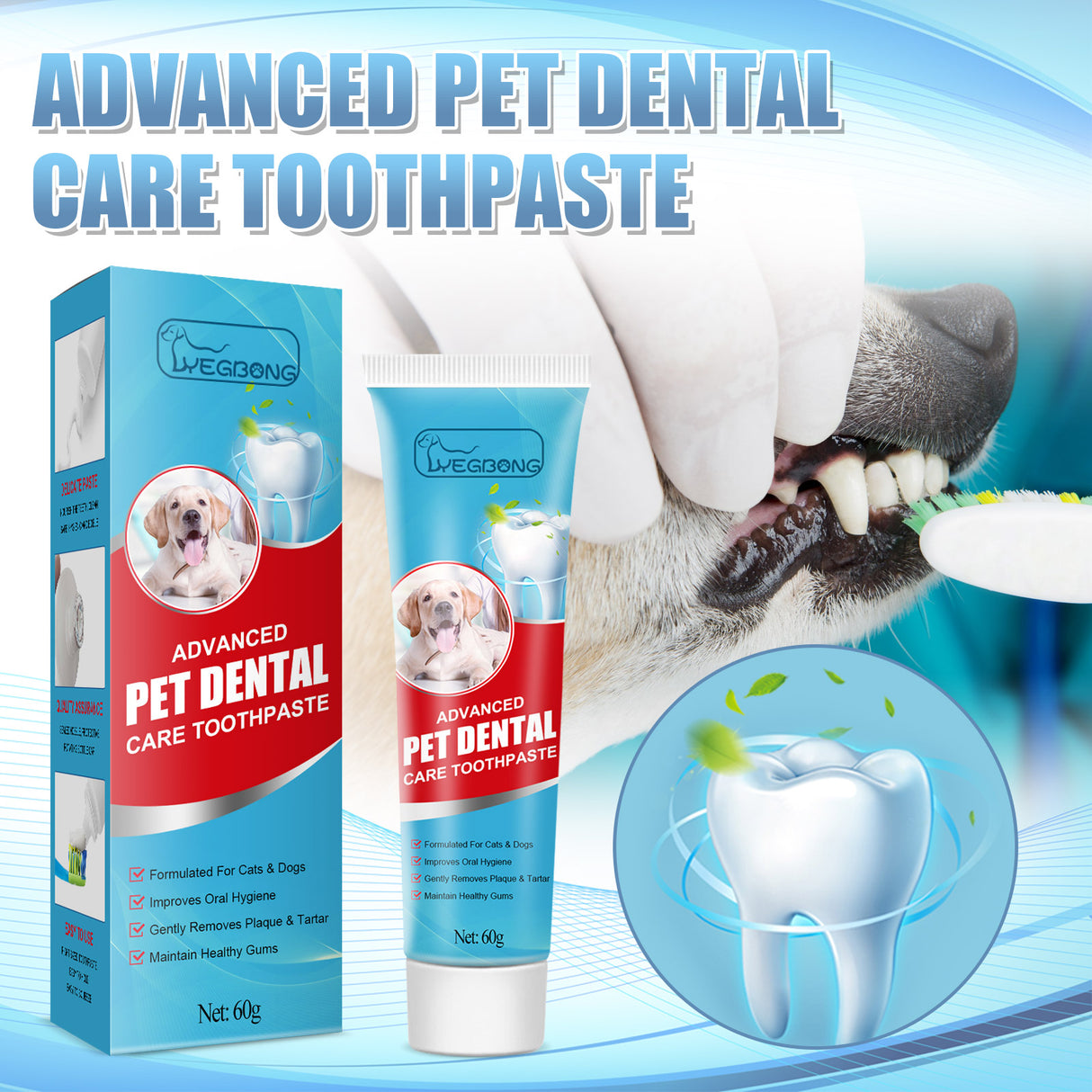 Pet Toothpaste, Fresh Breath Bad Breath Tartar Clean Dog And Cat Oral Care Edible Toothpaste - V.I.P Digital Presence