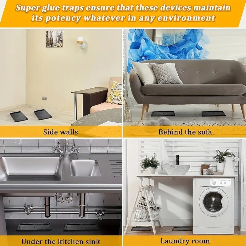 2pcsEliminate Mice & Insects Instantly Mouse & Insect Glue Traps Ready To Use Indoors,Rodent Mouse Rat Insect Sticky Adhesive - V.I.P Digital Presence