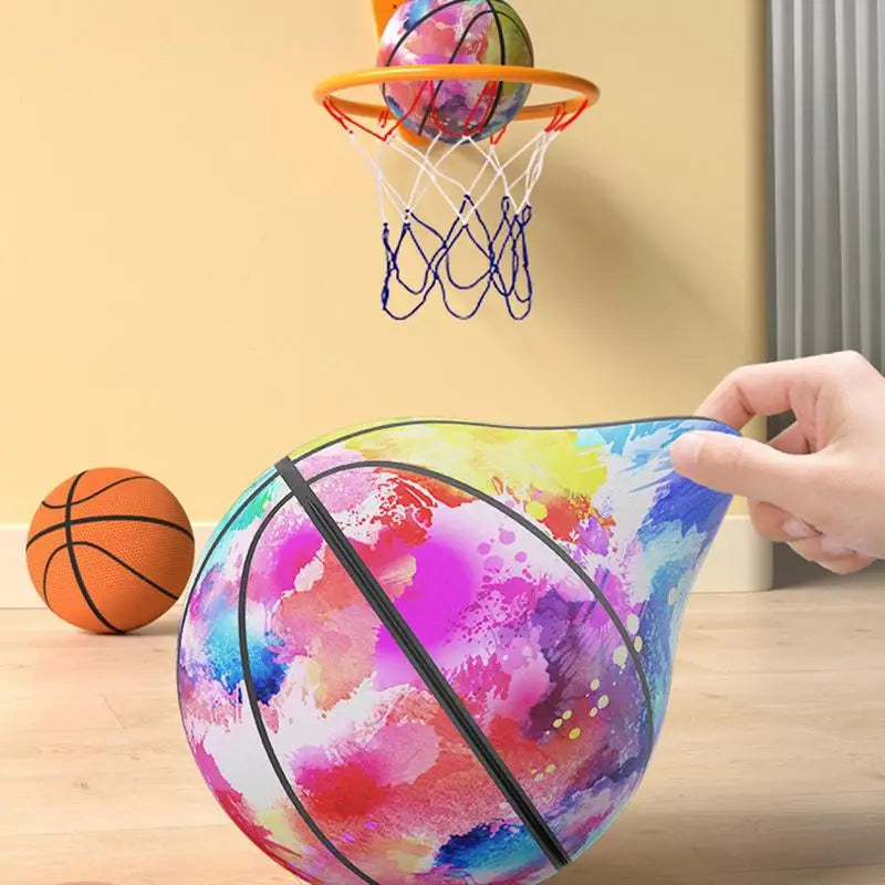 Indoor Basketball Silent 7 Inches Cloth Quiet Basketball With Zipper Silent Dribbling Training Ball Removable Cover For School - V.I.P Digital Presence