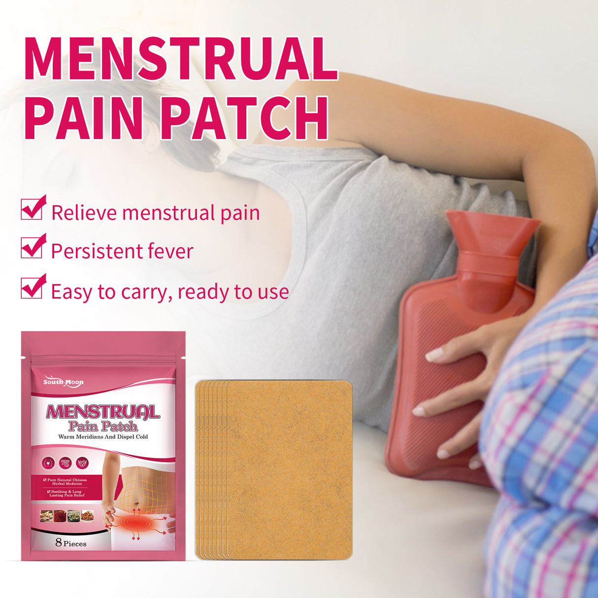 Menstrual Pain Patch, Menstrual Body Care Patch For Women To Relieve Menstrual Pain - V.I.P Digital Presence