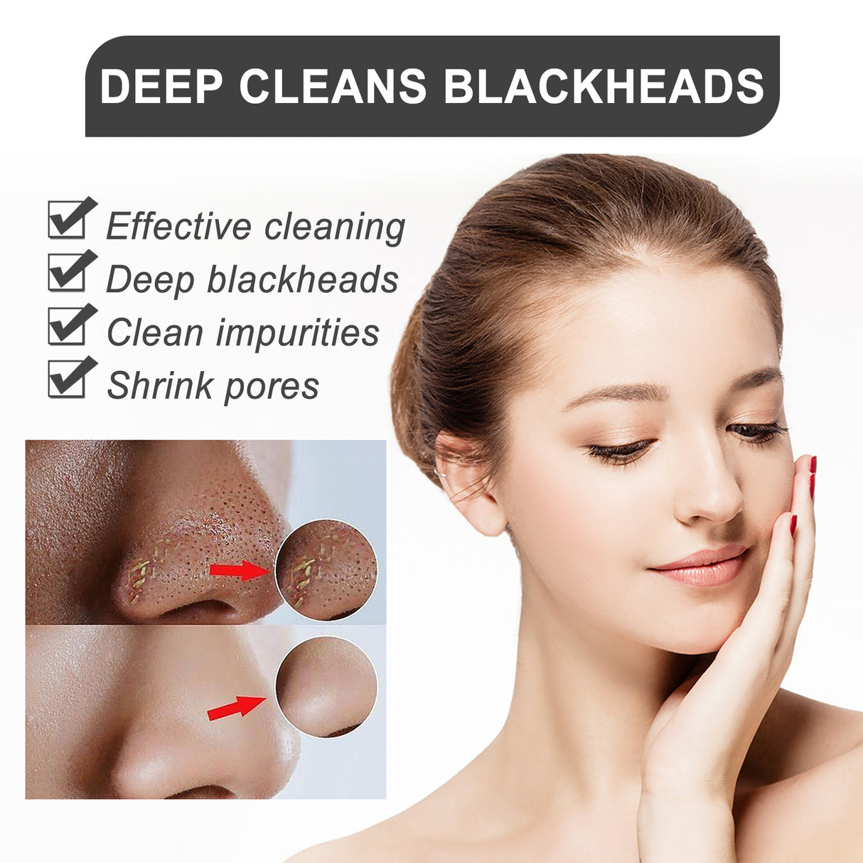 Blackhead Peel Mask, Deep Cleansing Facial Skin Removes Blackheads, Pimples, Shrinks Pores And Tenderizes Skin - V.I.P Digital Presence