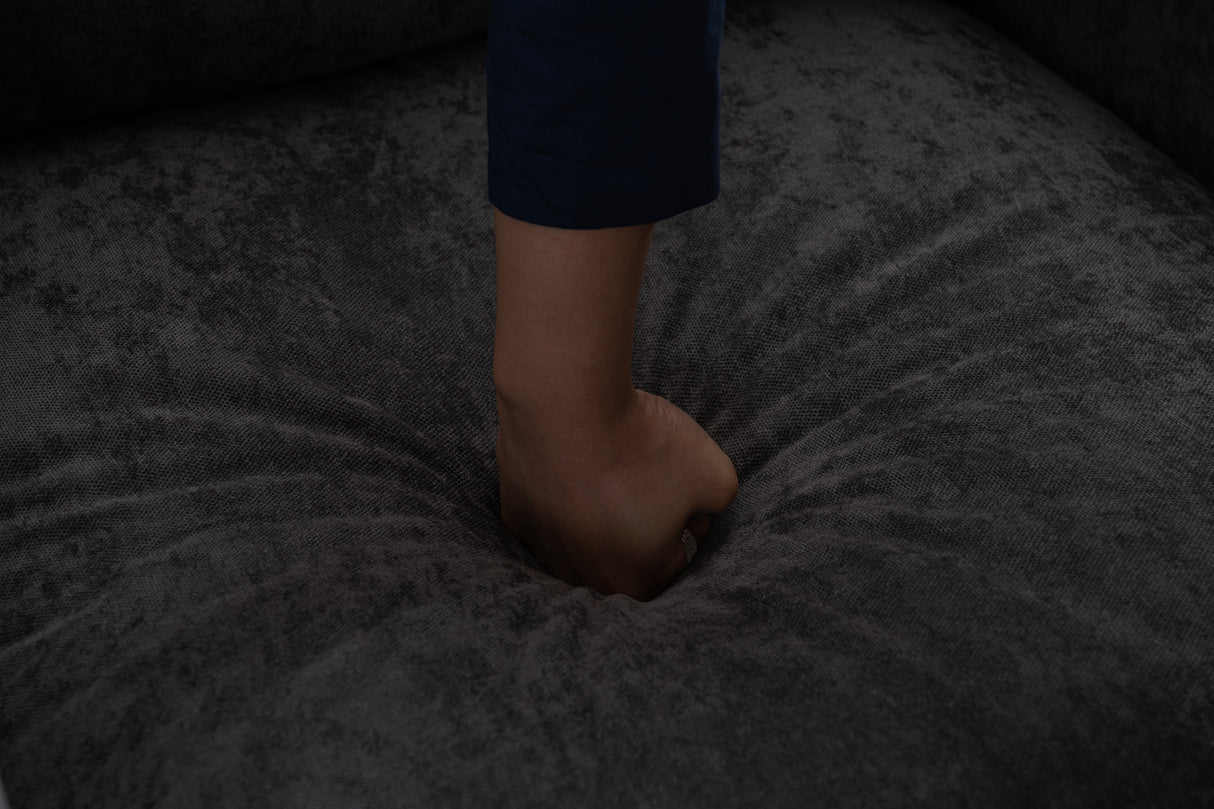 Large swivel chair, soft cushion armchair, modern chair, skin friendly gradient linen fabric, comfortable sitting gray