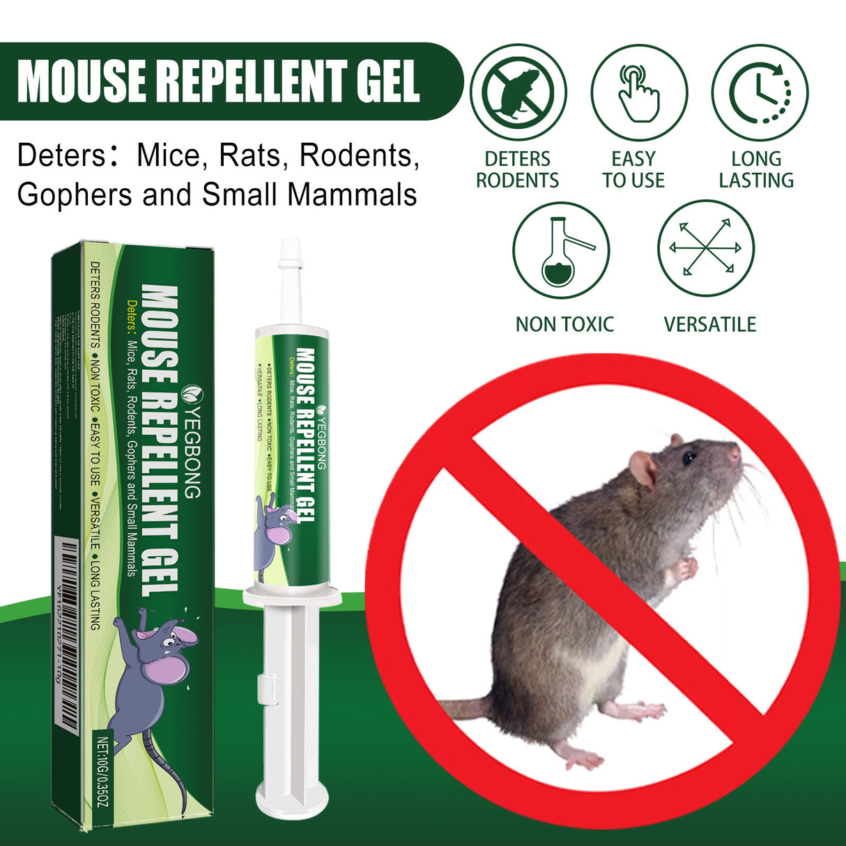Rat Repellent Gel Car Engine Outdoor Home Indoor Rat Repellent Rat Buster Repeller - V.I.P Digital Presence