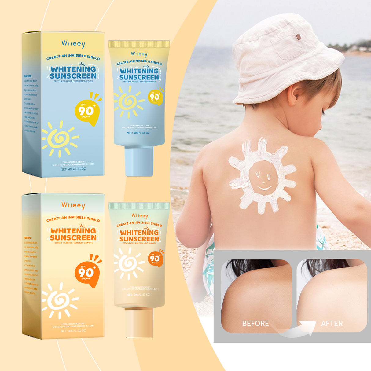 Whitening Sunscreen, Daily Moisturizing Skin Isolation And Protection Cream - V.I.P Digital Presence