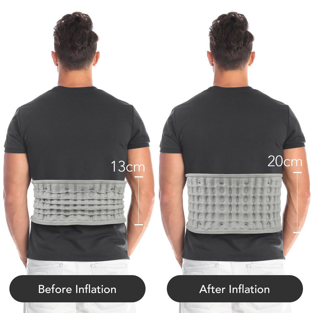 Inflatable Waist Belt To Relieve Low Back Pain Waist Protection Leather Shrink Exhaust Fixed Belt - V.I.P Digital Presence