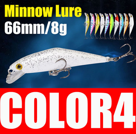AFISHLURE Bass Wobblers Trout Fishing Lure 66mm/8g Minnow Hard Baits Iscas Artificial Pesca Leurre