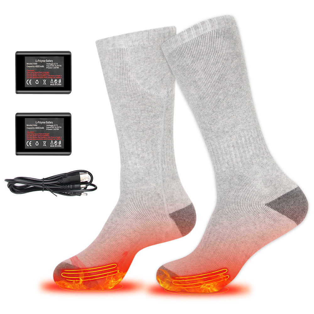 Motorcycle riding in winter heated socks for warmth and foot protection intelligent charging foot heating socks - V.I.P Digital Presence