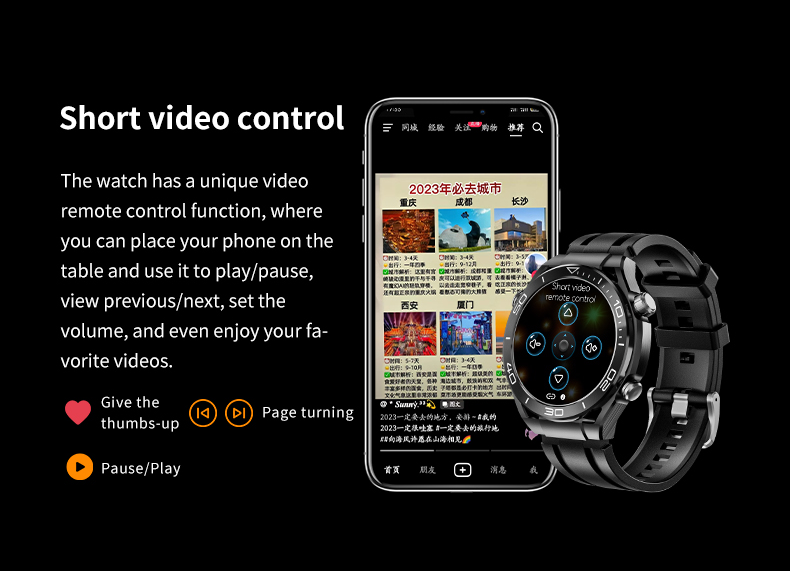 GS ultimate full touch screen smartwatch sports running Bluetooth call bracelet - V.I.P Digital Presence