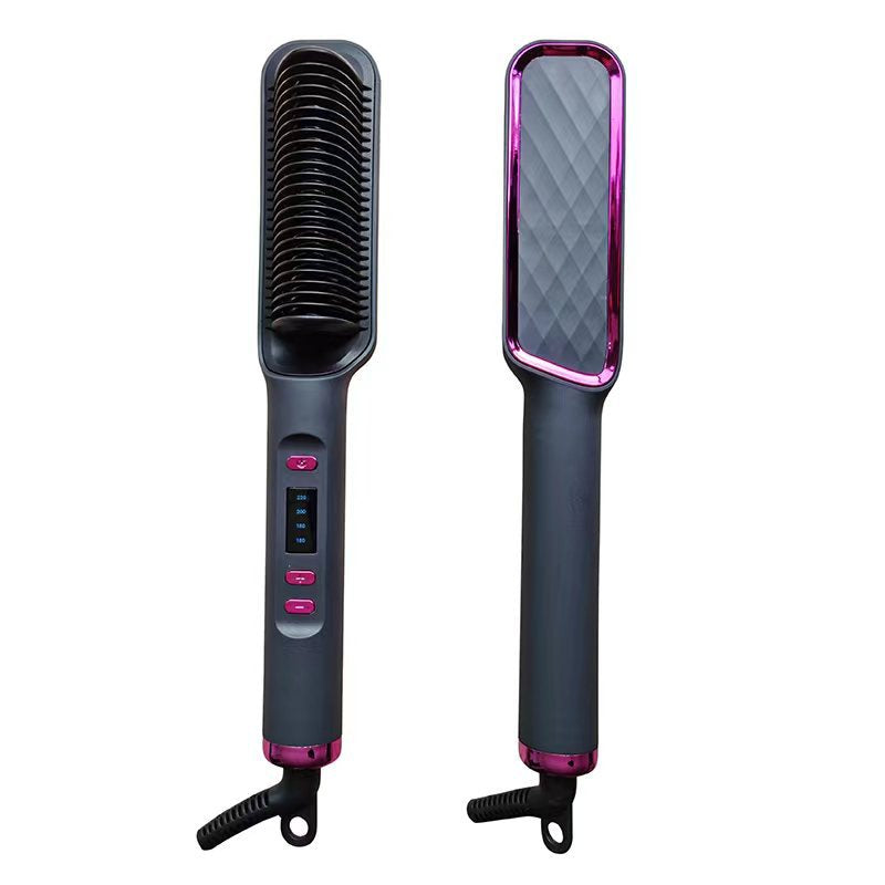 Straight Hair Comb, Lcd, Household Negative Ion Lazy Person Curling Stick, Dual Purpose Hair Salon, Electric Hair Straightener - V.I.P Digital Presence