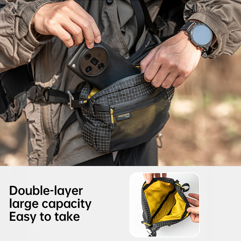 Hikeman - UHMWPE Outdoor Waist Pack for Hiking/Camping/Cycling, Phone & Gear Storage - V.I.P Digital Presence