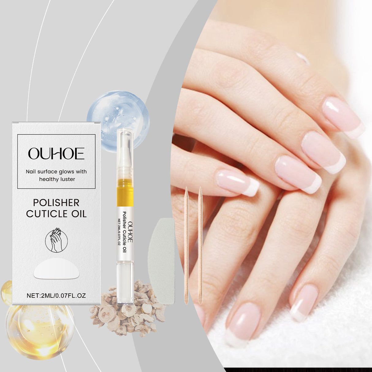 Nail Care Solution Set Improves Soft Nails By Moisturizing Cuticle And Repairing Nails