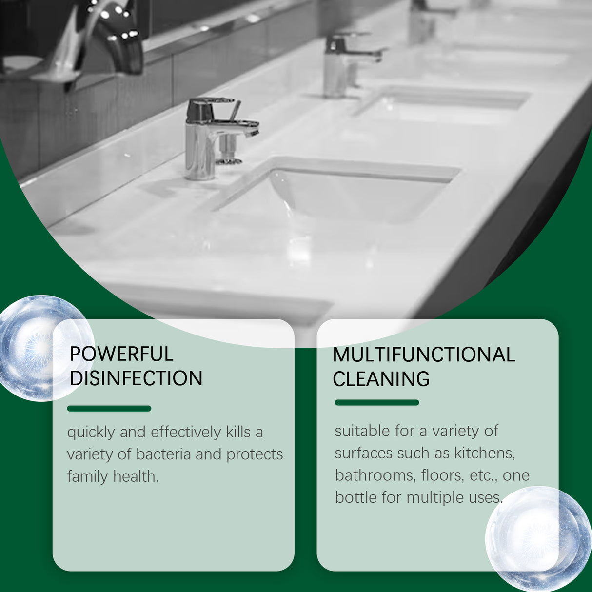 Multi-Purpose Cleaner The Bathroom Kitchen Living Room Oil Scale Luster Clean Disposable Cleaning Fluid - V.I.P Digital Presence