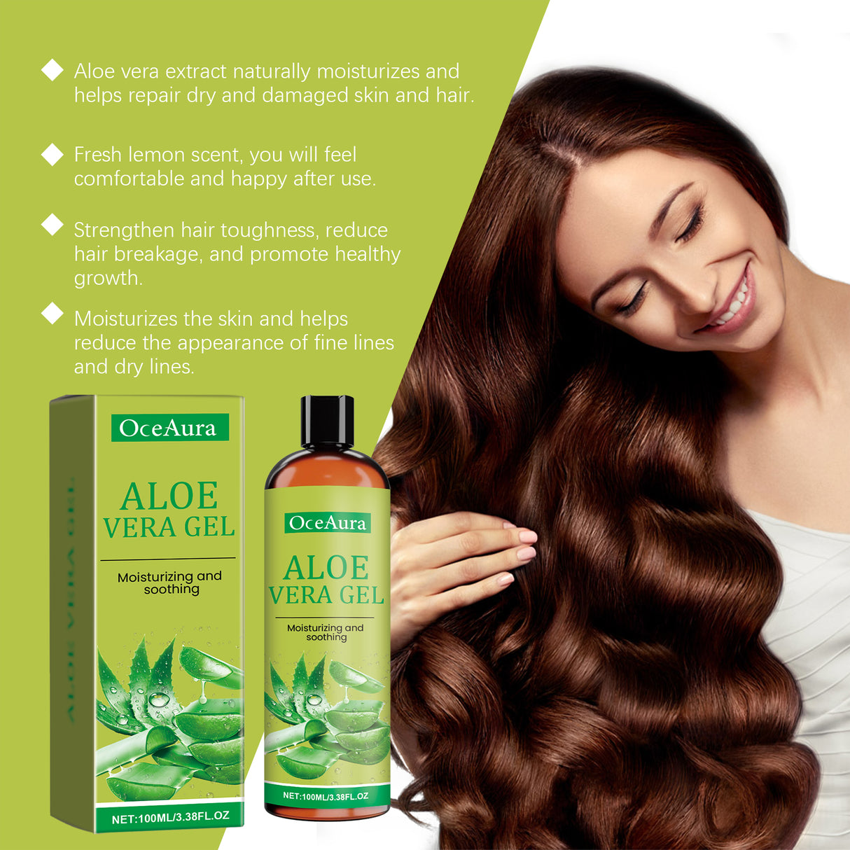 Aloe Vera Gel Moisturizes And Hydrates Skin, Hair, Body And Face - V.I.P Digital Presence