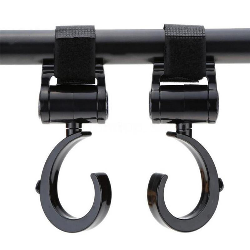 2 PCS/LOT Baby Stroller Accessories Hook Multifunction Baby Stroller Black High Quality Plastic Hook