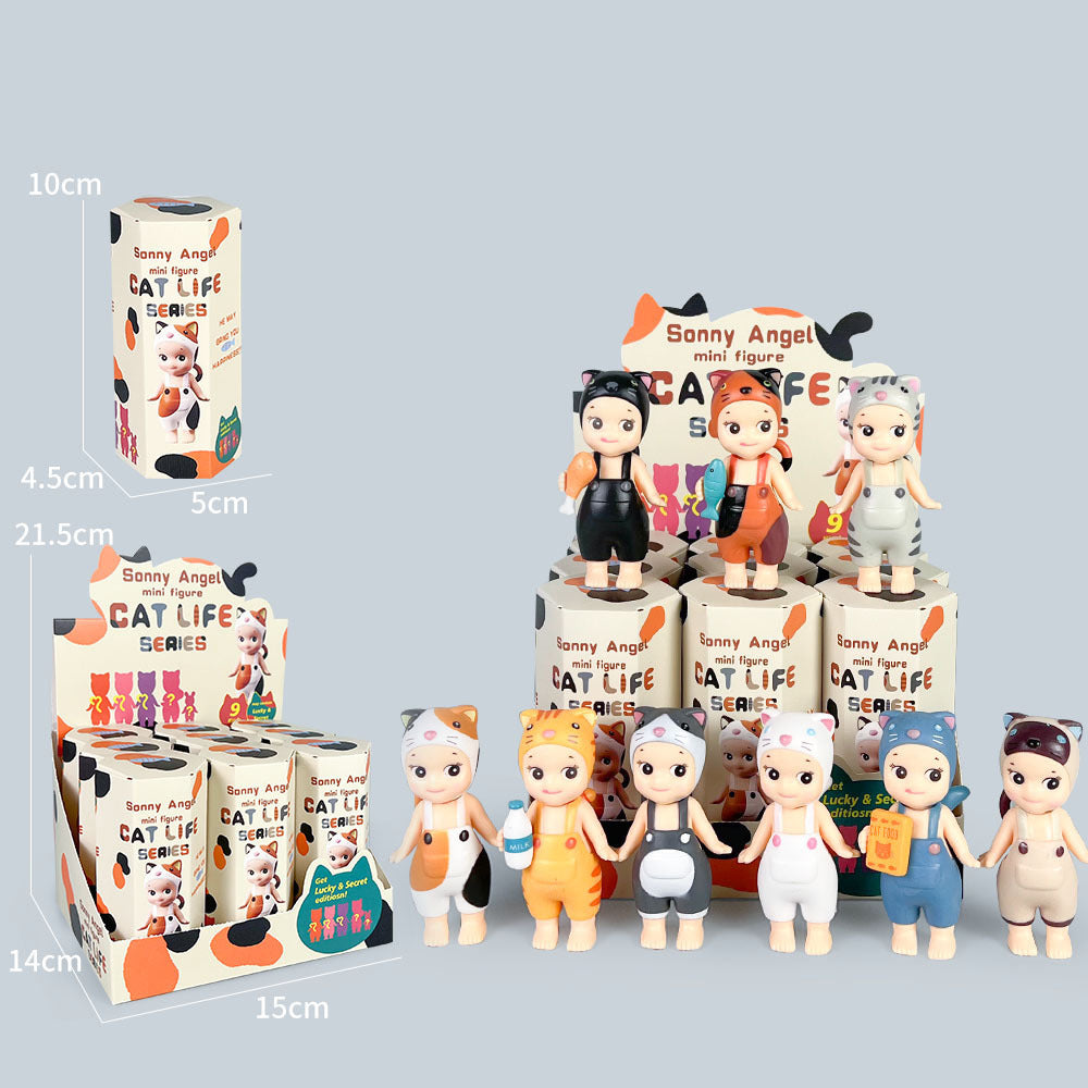 Party Angel Cheek Blind Box Car Ornament Mobile phone Decoration Handmade Anime Doll Finished End Box - V.I.P Digital Presence