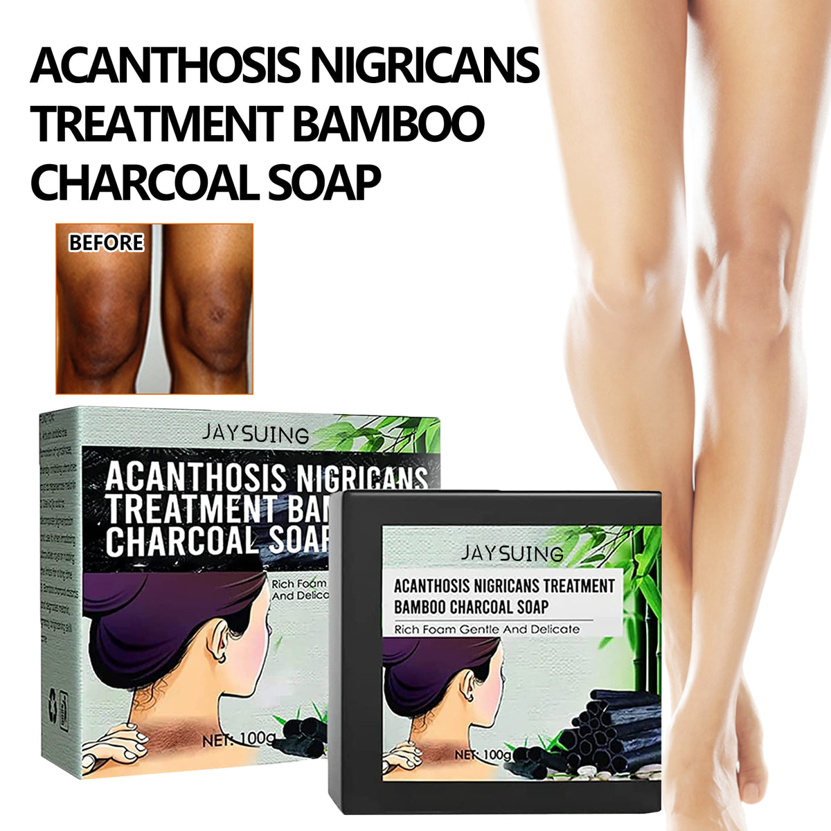 Underarm Whitening Soap, Clean And Repair Dark Skin Acanthosis Nigricans Moisturizing Whitening Beauty Soap - V.I.P Digital Presence