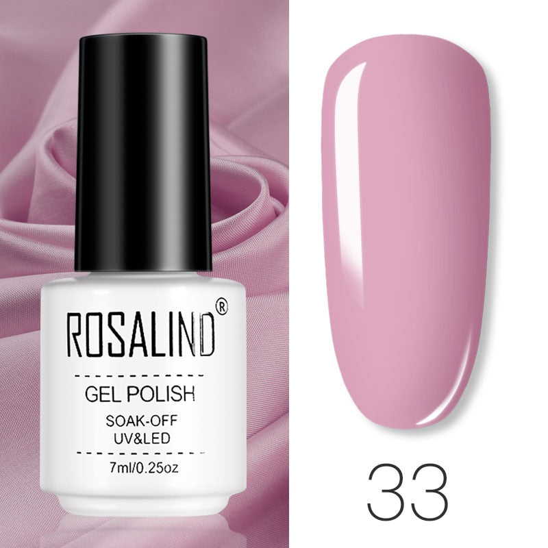 ROSALIND Gel Polish Set Manicure for Nails Semi Permanent Vernis top coat UV LED Gel Varnish Soak Off Nail Art Gel Nail Polish - V.I.P Digital Presence