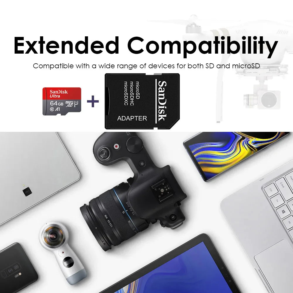 Micro SD Card 64GB Video Monitoring Traffic memory card 128GB 256GB Max 512GB 1TB smartphone DJI drone cardfor car - V.I.P Digital Presence