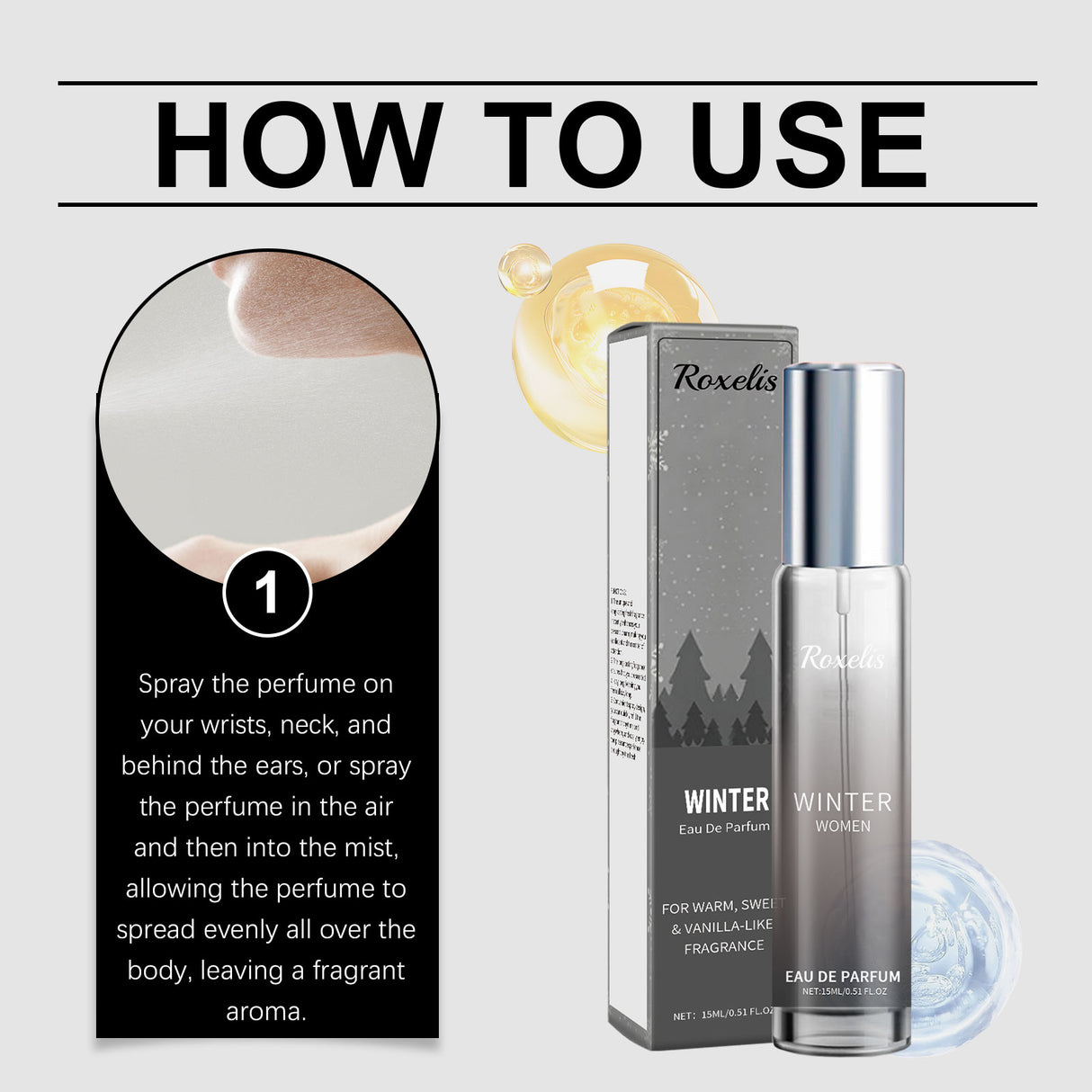 Winter Perfume Warm Vanilla Natural Fresh Light Fragrance Portable Lasting Fragrance Exudes Charm Perfume - V.I.P Digital Presence