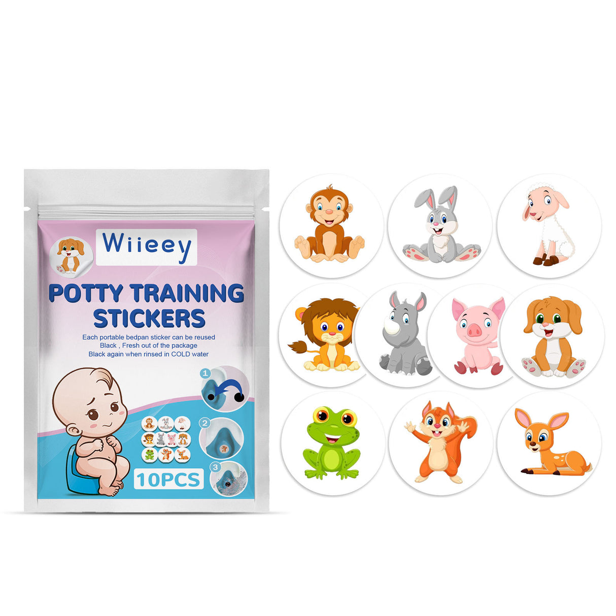 Potty Training Stickers Children's Potty Pee Training Cartoon Personality Paper Assisted Reward Stickers - V.I.P Digital Presence