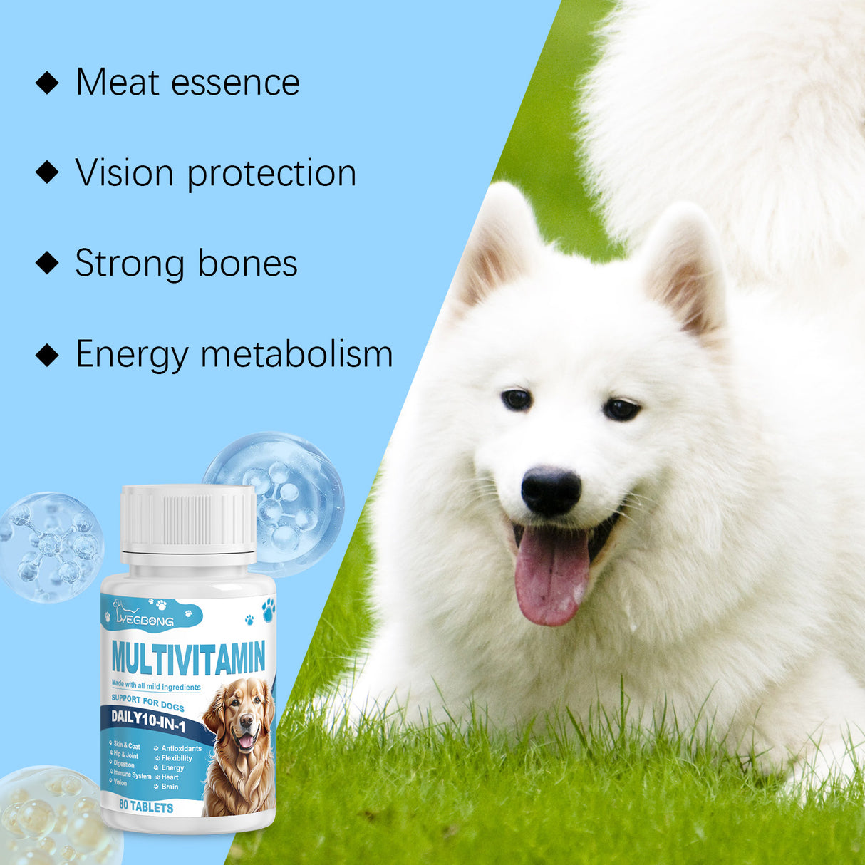 Multivitamin Tablets For Dogs, Cats, Dogs And Pets Absorb Nutritional Health Supplements - V.I.P Digital Presence
