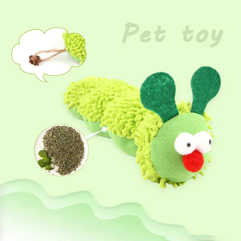 Cat Chew Toys Caterpillar Catnip Molar Toy Silvervine Cat Teaser Interaction Toy Clean Mouth Kitten Toy Pet Supplies Accessories - V.I.P Digital Presence