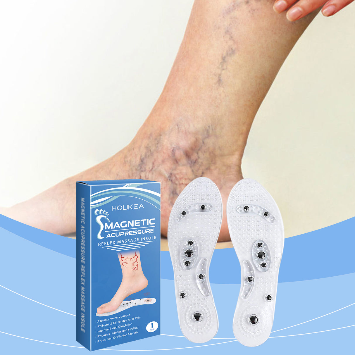 Comfortable Massage Insoles Leg Repair Raised Invisible Support Durable Lightweight Massage Insoles - V.I.P Digital Presence