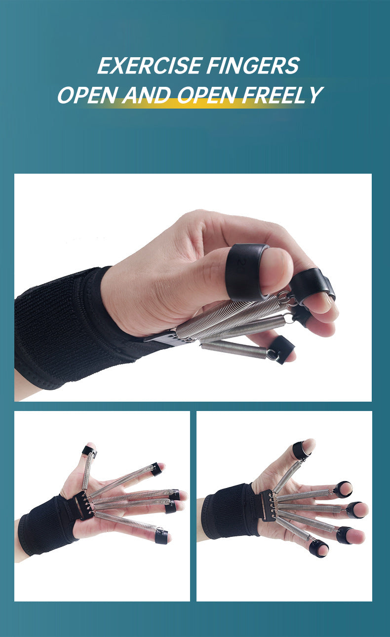 Stainless steel spring finger trainer exercise wrist tension equipment finger rehabilitation enhancer flexion and extension fing - V.I.P Digital Presence
