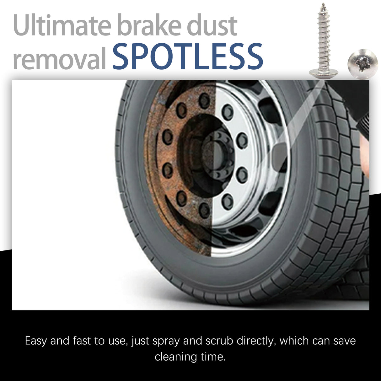 Wheel Cleaner, Car Wheel Hub Cleaning Stain Repair Removal Rust Polish - V.I.P Digital Presence